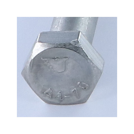 1 x Gambo Del Bullone Parzialmente Filettato Testa Esagonale M16X80 Acciaio Inox A4