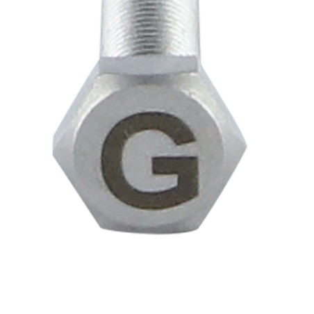 1 x Vite Per Metalli Testa Esagonale 8X35 Acciaio Inox A4 con incisione di lettere "G"