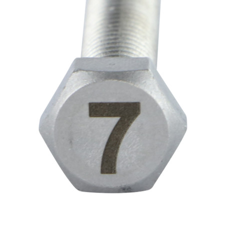1 x Vite Per Metalli Testa Esagonale 8X35 Acciaio Inox A4 Lettera Di Incisione FIGURA 7