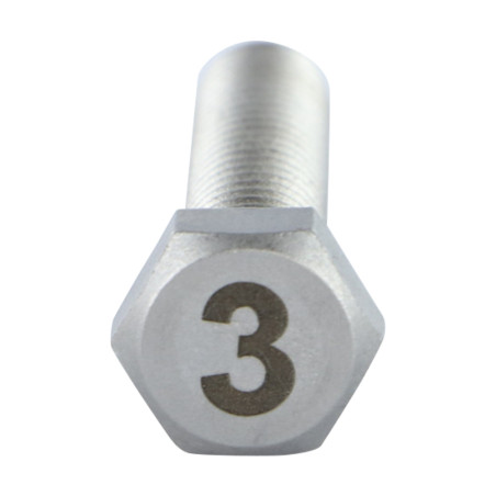 1 x Vite Per Metalli Testa Esagonale 8X35 Acciaio Inox A4 Lettera Di Incisione FIGURA 3