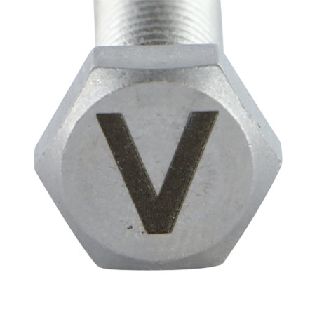 1 x Vite Per Metalli Testa Esagonale 8X35 Acciaio Inox A4 con incisione di lettere "V"