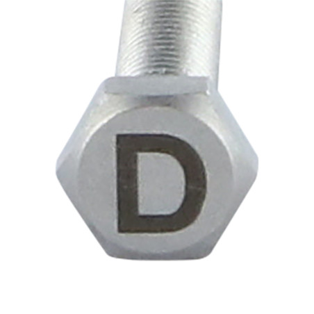 1 x Vite Per Metalli Testa Esagonale 8X35 Acciaio Inox A4 con incisione di lettere "D"