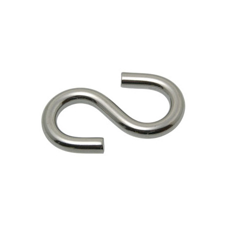 1 x Gancio A S Simmetrico 8X80 Acciaio Inox A4