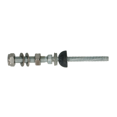 1 x Vite per pannello solare M10X125 Lunghezza Totale 175 Acciaio Inox A2