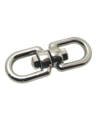1 x Mulinello A Due Anelli Acciaio Inox A4...