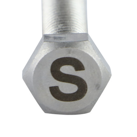 1 x Vite Per Metalli Testa Esagonale 8X35 Acciaio Inox A4 con incisione di lettere "S"