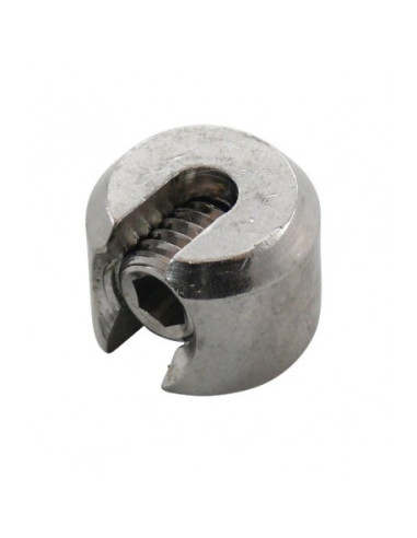 1 x FERMARE BURRO Acciaio Inox A4 Per Cavo Da...