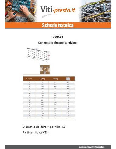 1 x Piastra Di Giunzione Zincate Sendzimir...