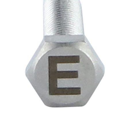 1 x Vite Per Metalli Testa Esagonale 8X35 Acciaio Inox A4 con incisione di lettere "E"