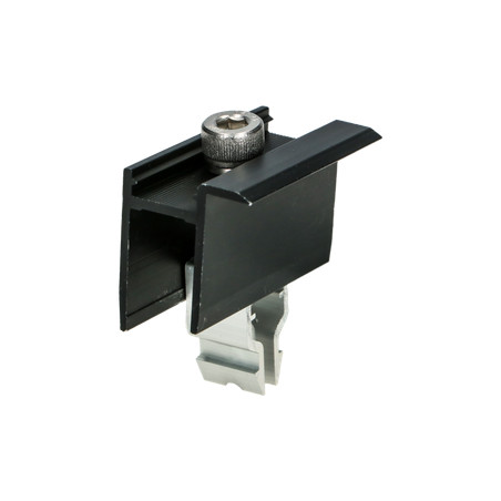 1 x Pinze Fissaggio SOLARE 35X55 Alluminio Nero