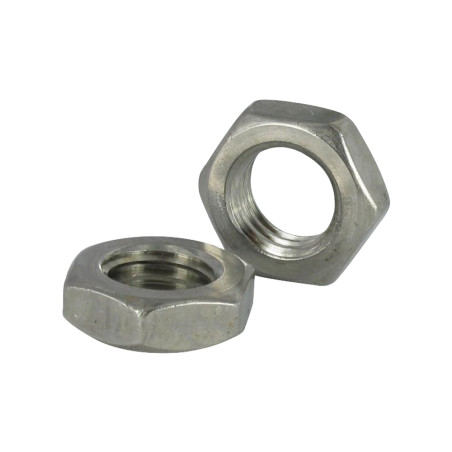 1 x Dado Esagonale Basso/Controdado M5 Spessore 2.5 Acciaio Inox A4