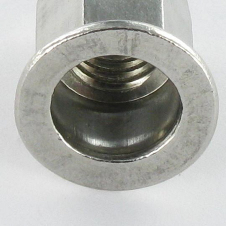 1 x Dado rivettabile Acciaio Inox Testa Piatta Esagonale M8X18 INPTH 30