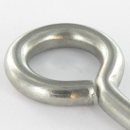 1 x Golfare A Vite Legno 6X60 Filettata Su 36 Lunghezza Totale 90 Occhio 18 Acciaio Inox A2