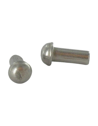 1 x Rivetto Testa Poelier Acciaio Inox A2 3X8