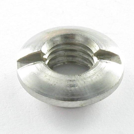 1 x Dado fresato con intaglio M4 Acciaio Inox A4