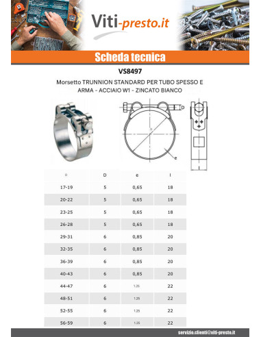 1 x Morsetto Snodato Per Tubi Spessi E...