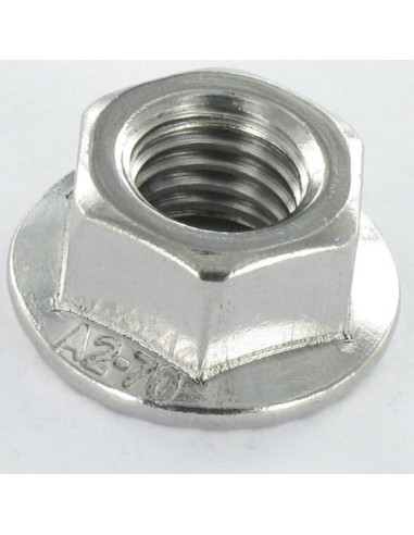 1 x Dado esagonale Acciaio Inox A2 Flangia...