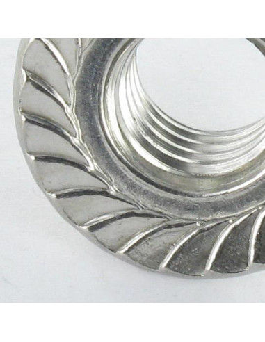 1 x Dado esagonale Acciaio Inox A2 Flangia...