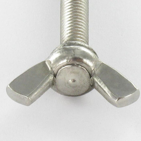 1 x Vite Alette M5X10 Stile Americano Acciaio Inox A2