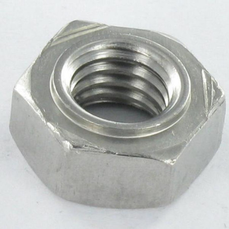 1 x Dado esagonale A Saldare Acciaio Inox A2 M8