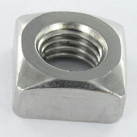 1 x Dado Quadrato Acciaio Inox A2 M5 8X8X4