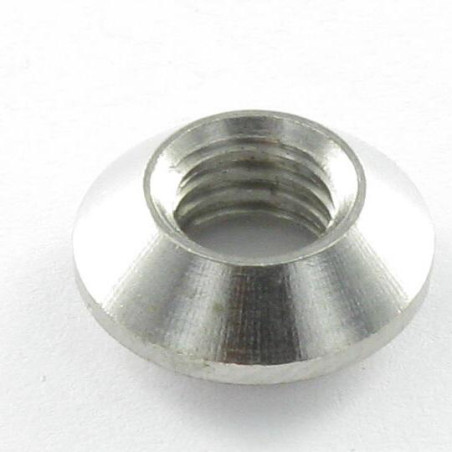 1 x Dado fresato con intaglio M6 Acciaio Inox A4