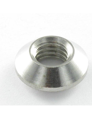 1 x Dado fresato con intaglio M10 Acciaio Inox A4