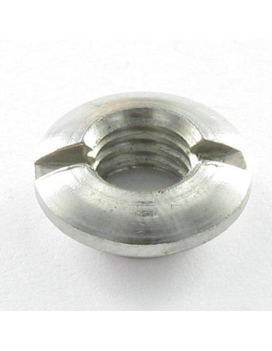 1 x Dado fresato con intaglio M10 Acciaio Inox A4