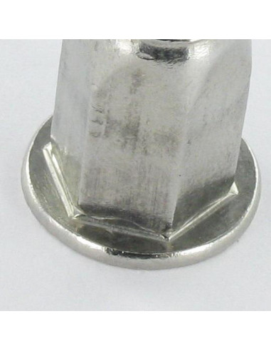 1 x Dado rivettabile Acciaio Inox Testa Piatta...
