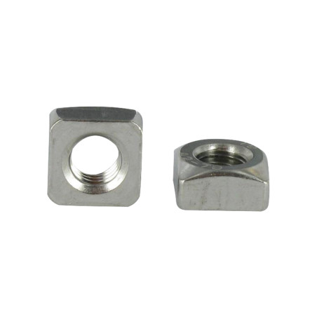 1 x Dado Quadrato Acciaio Inox A2 M10 17X17X8