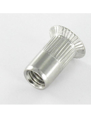 1 x Dado rivettabile Testa Forata Dentellato...