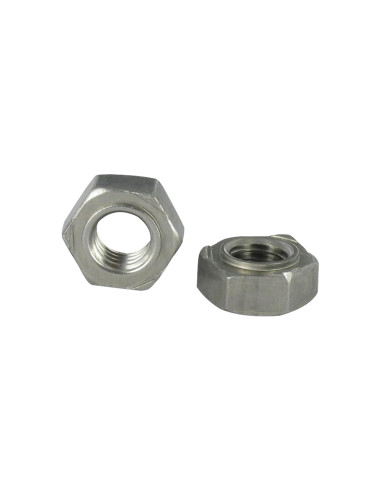 1 x Dado esagonale A Saldare Acciaio Inox A2 M12