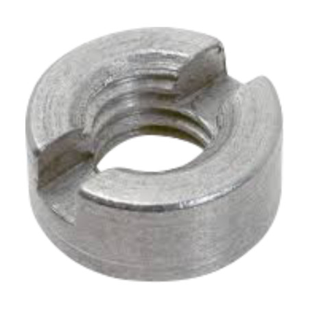 1 x Dado Cilindrico Fessurato Acciaio Inox A1 M2.5