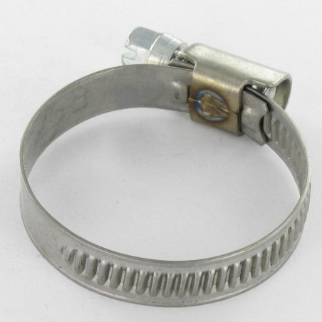 1 x Fascetta Acciaio Inox W4 Diametro 40 con 60 larghezza di banda 9 Vite Zincate
