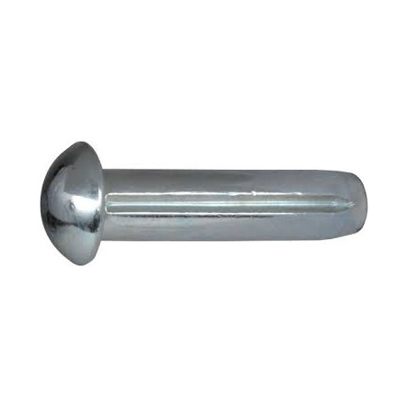 1 x Chiodo Scanalato A Testa Semitonda Acciaio Inox A2 2,5X4