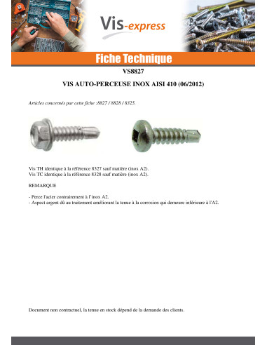 1 x Vite Autoperforante Testa Esagonale 6,3X25...
