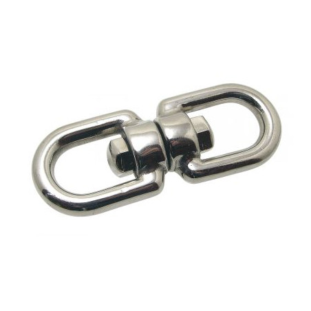 1 x Mulinello A Due Anelli Acciaio Inox A4 Diametro 6