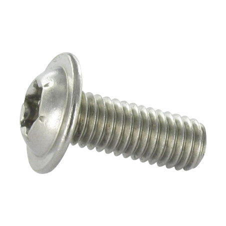 1 x Vite Per Metalli Testa Bombata Flangia T25 M5X22 Discussione completa Acciaio Inox A2