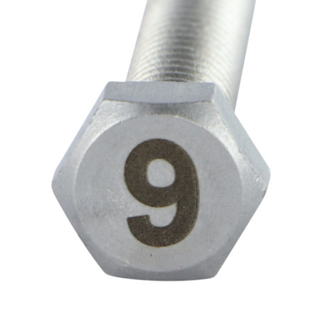1 x Vite Per Metalli Testa Esagonale 8X35 Acciaio Inox A4 Lettera Di Incisione FIGURA 9