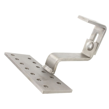 1 x Gancio per pannello solare 180X70X6 /8 Acciaio Inox A2