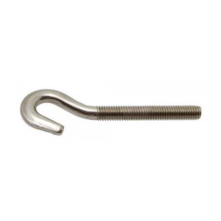 1 x Gancio Con Filettatura Metrica Acciaio Inox A2 12X65
