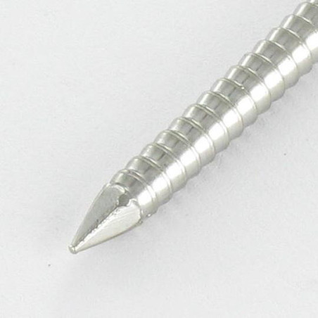 1 x Kg di chiodo Acciaio Inox A4 Testa Poelier ANELLATO 3,8X90