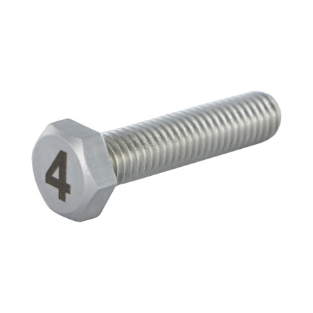 1 x Vite Per Metalli Testa Esagonale 8X35 Acciaio Inox A4 Lettera Di Incisione FIGURA 4