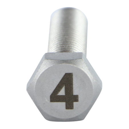 1 x Vite Per Metalli Testa Esagonale 8X35 Acciaio Inox A4 Lettera Di Incisione FIGURA 4