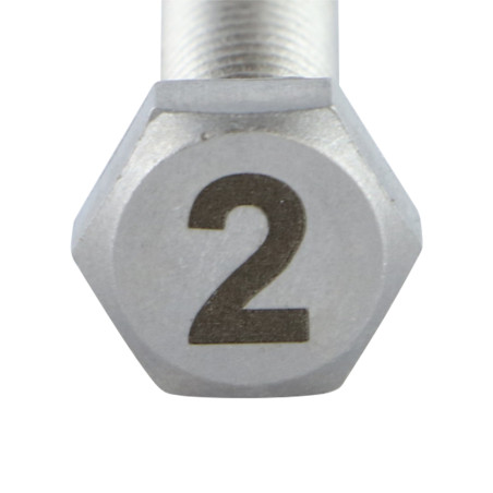 1 x Vite Per Metalli Testa Esagonale 8X35 Acciaio Inox A4 Lettera Di Incisione FIGURA 2