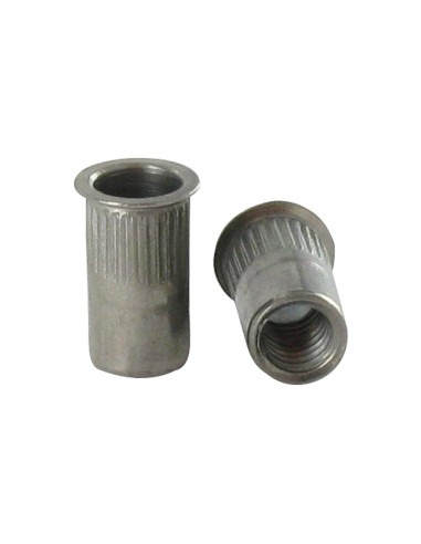 1 x Dadi Rivettabili Esagonale M5 7X12 Zincate