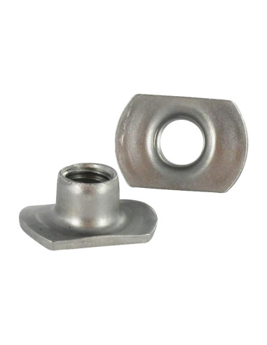 1 x Dado Cilindrica A Saldare M8 22X14 Alto 8.5...