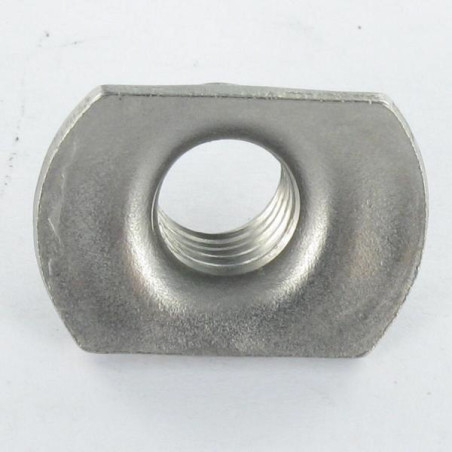 1 x Dado Cilindrica A Saldare M8 22X14 Alto 8.5 Acciaio Inox A2