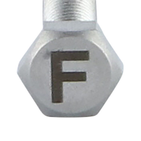 1 x Vite Per Metalli Testa Esagonale 8X35 Acciaio Inox A4 con incisione di lettere "F"