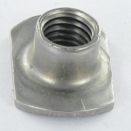 1 x Dado Cilindrica A Saldare M10 26X18 Alto 10.5 Acciaio Inox A2